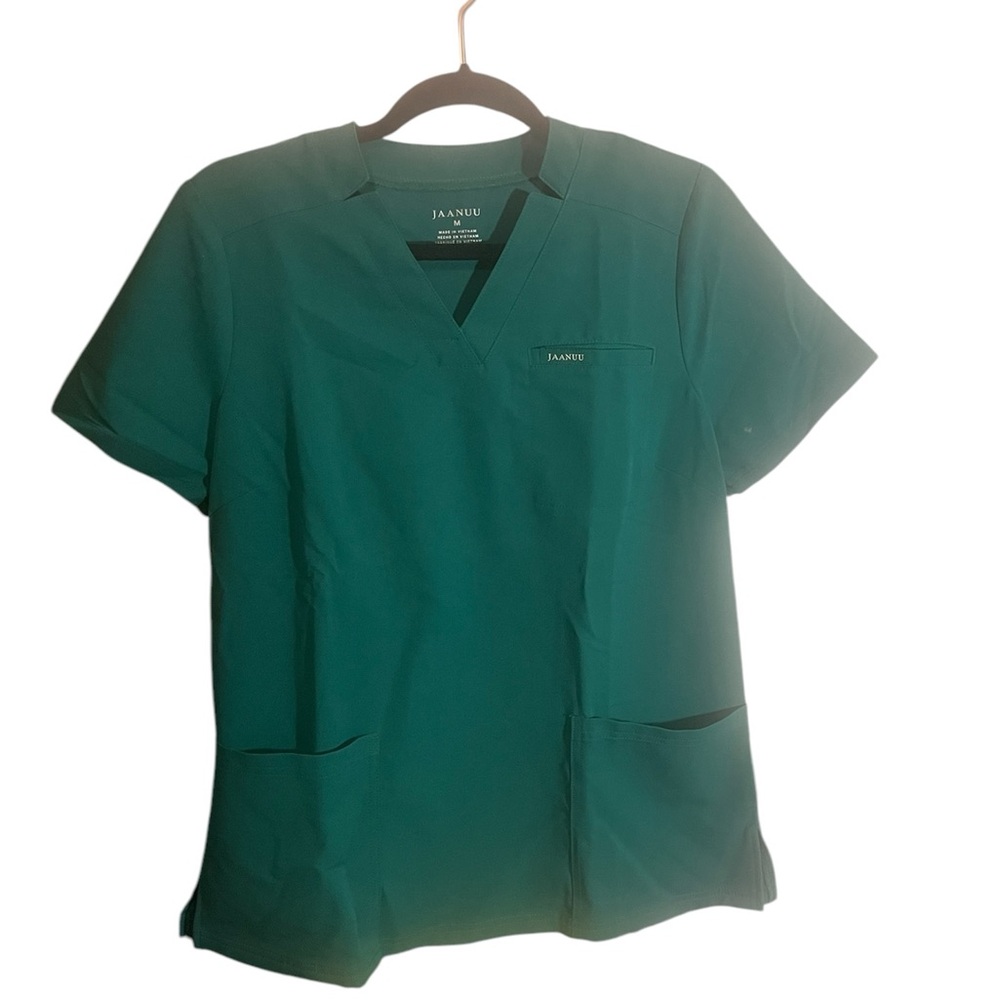 Jaanuu Helia Slim Notched V-Neck Scrub Top